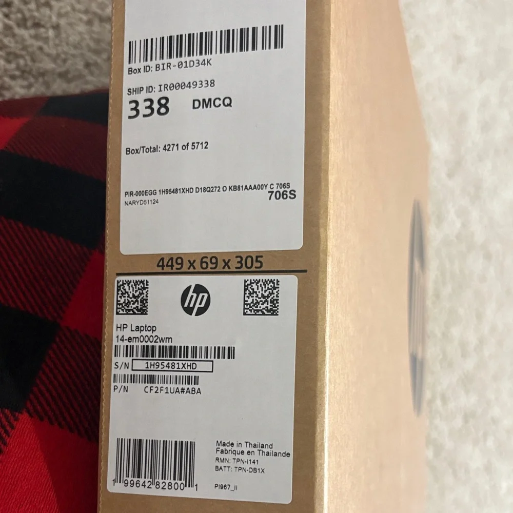 HP Blue and Silver Laptop